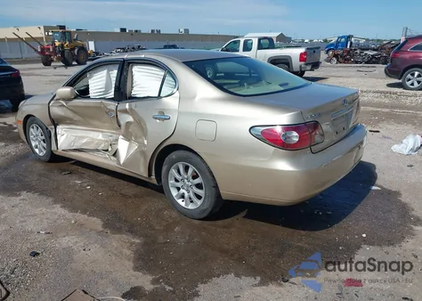 2003 Lexus Es 300 из США, поврежденный, VIN JTHBF30G230107611
